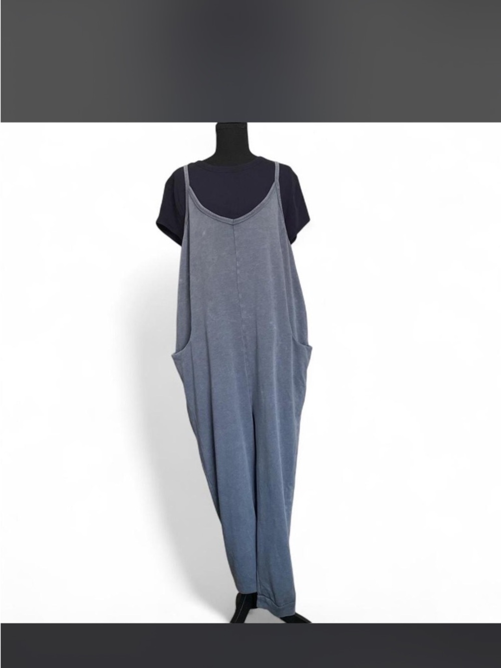 Sincerely Jules Dusty Blue Knit Jumpsuit
